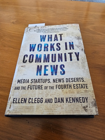 Cover of Clegg and Kennedy’s book on local journalism.