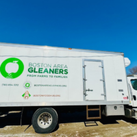 Boston Area Gleaners truck at the South Acton site