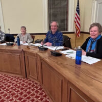 Planning Board members James Fuccione, Michaela Moran, Jon Cappetta, and Pat Clifford at March 19 meeting.