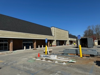 Photo of the new facade of the former K-Mart building